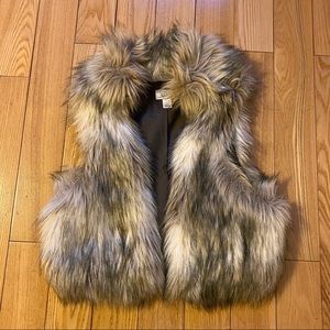 Faux fur vest
